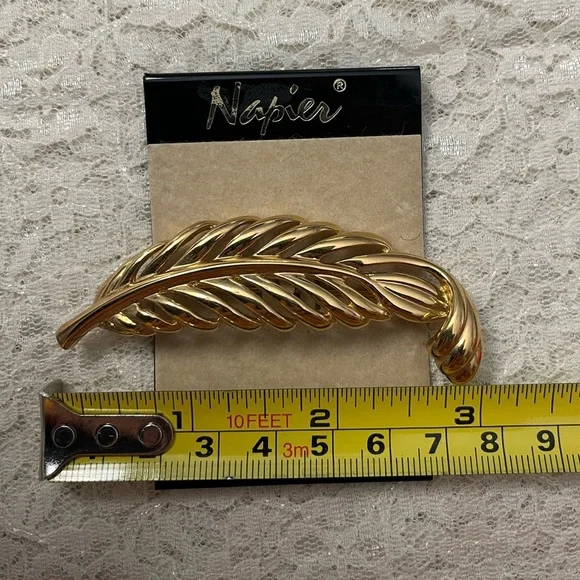 Napier/vintage gold pin, 3” * - Picture 3 of 3